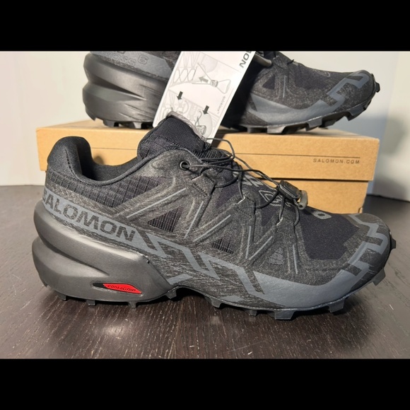 Salomon Speedcross Trail Running Shoes Sneakers Black/Phantom Mens 9.5